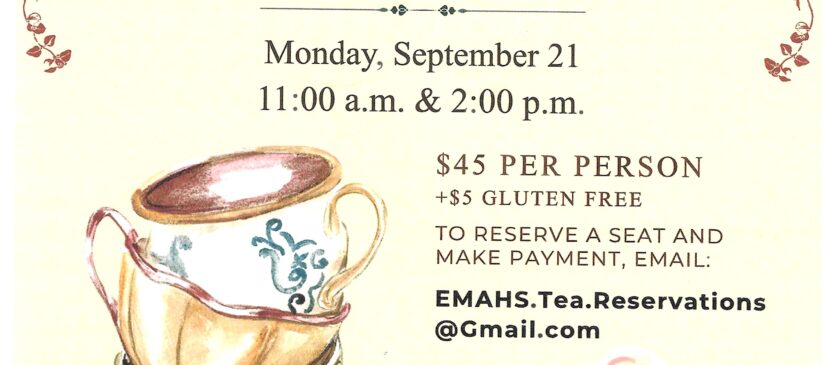 Hiwan Museum Harvest Tea flyer with event details